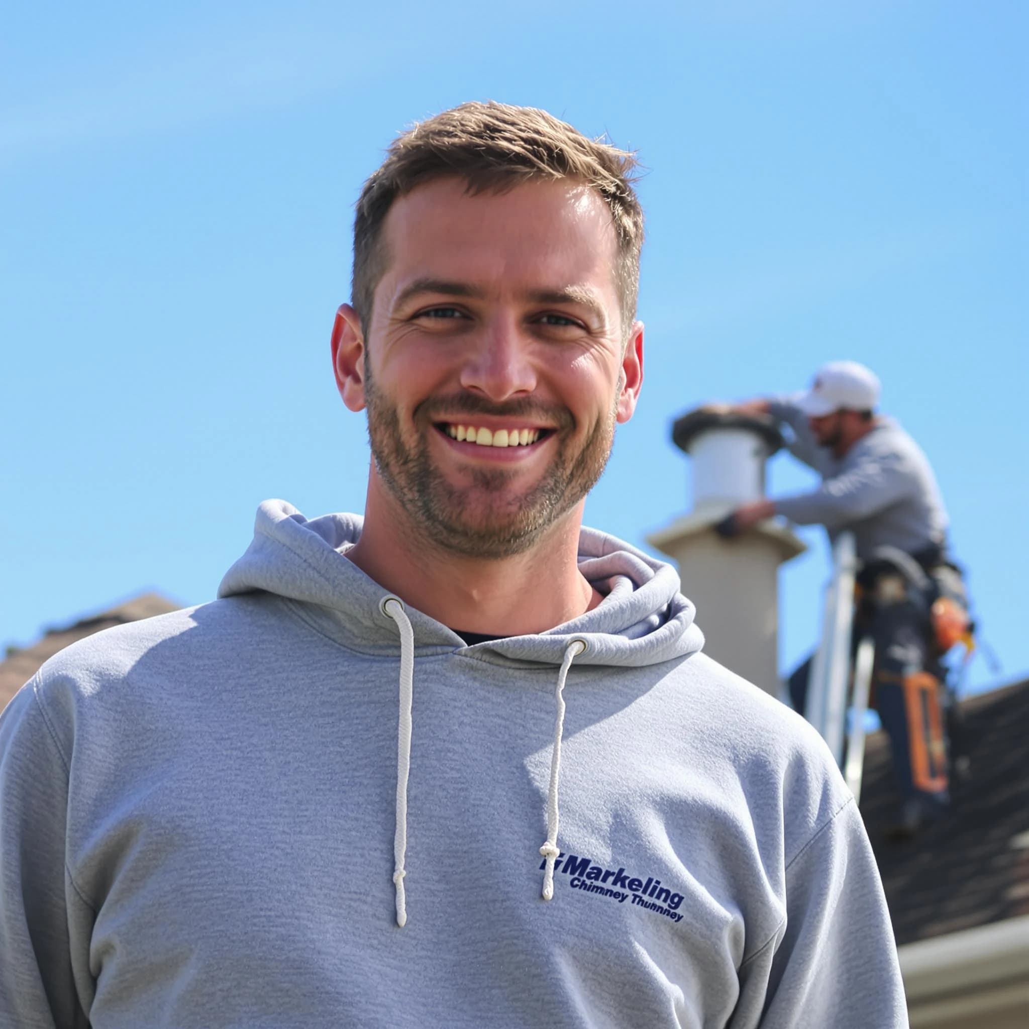 The Teaneck Chimney Sweep team.